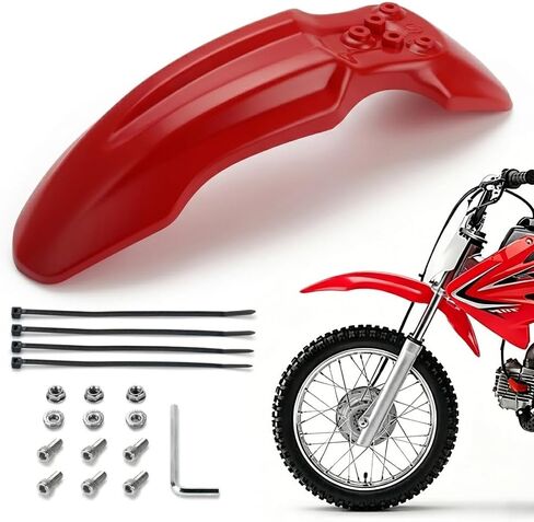 حاجز أمامي للدراجة الترابية لـ Yozma IN10 Tuttio Soleil 01 MX350/500/650 SX500 KX110 XR70 Ridstar Q20 CRF50 Style مع مسامير تثبيت Ebike Dirt Pit Bike عجلة واقي الطين (أسود) in Kuwait
