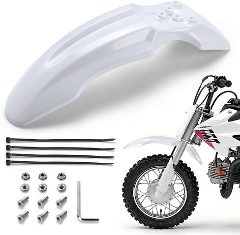 حاجز أمامي للدراجة الترابية لـ Yozma IN10 Tuttio Soleil 01 MX350/500/650 SX500 KX110 XR70 Ridstar Q20 CRF50 Style مع مسامير تثبيت Ebike Dirt Pit Bike عجلة واقي الطين (أسود) in Kuwait