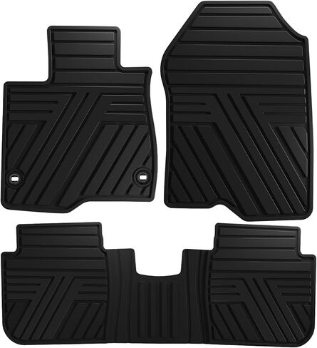Floor Mats Fit for Honda CR-V 2026 2025 2024 2023 (Gasoline & Hybrid), All Weather Custom Fit Heavy Duty Anti-Slip Car Mats for CRV, 1st & 2nd Row Black in Saudi Arabia