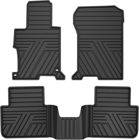 Floor Mats Fit for Honda CR-V 2026 2025 2024 2023 (Gasoline & Hybrid), All Weather Custom Fit Heavy Duty Anti-Slip Car Mats for CRV, 1st & 2nd Row Black in Saudi Arabia