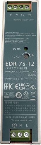 سلسلة EDR-75 ذات مخرج واحد لتحويل التيار الكهربائي 12 فولت 24 فولت 48 فولت (EDR-75-24V) in Kuwait