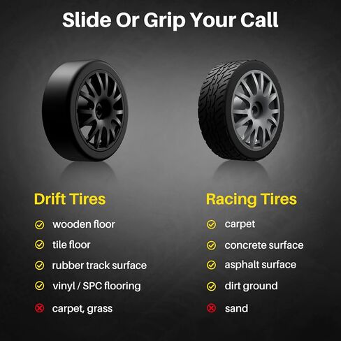 Geyiie 2 Pack RC Drift Cars, 1:24 Remote Control Car Set, Up to 70 Mins Per Car, LED Lights, Mini Track Barriers & Challenge Cards, 2 Player Indoor Gift for Boys & Girls in Kuwait