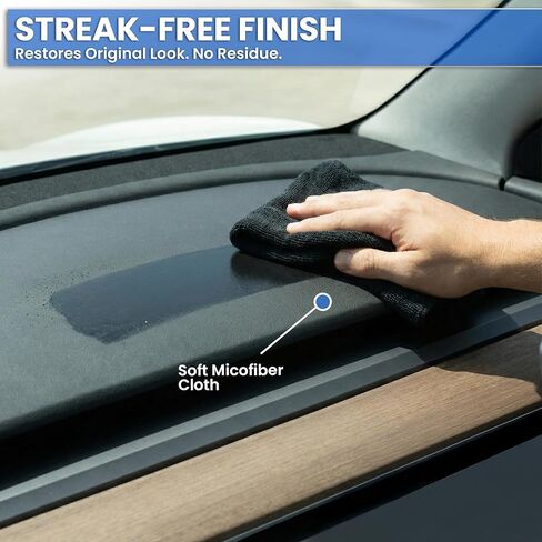 EVEO Total Car Interior Cleaner Kit - Interior Car Cleaner, Car Seat Cleaner & Car Cleaning Supplies - Car Screen Cleaner, Interior Car Cleaning kit for Leather, Vinyl, Glass & Plastic & More - 16oz in Kuwait