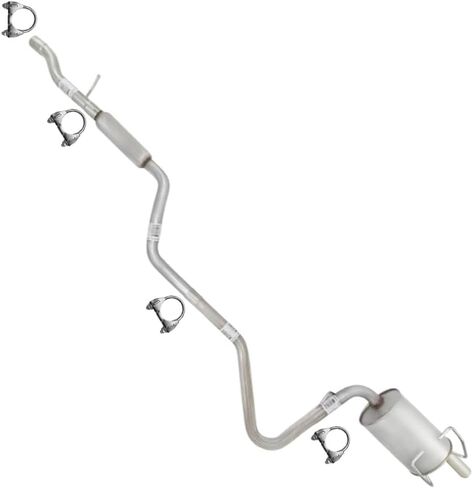 Exhaust Resonator Pipe Compatible for 2009-2020 Dodge Journey 2.4L | Stainless Steel | Northeastern Exhaust | Free Clamps Included | Automotive Replacement Part in Saudi Arabia