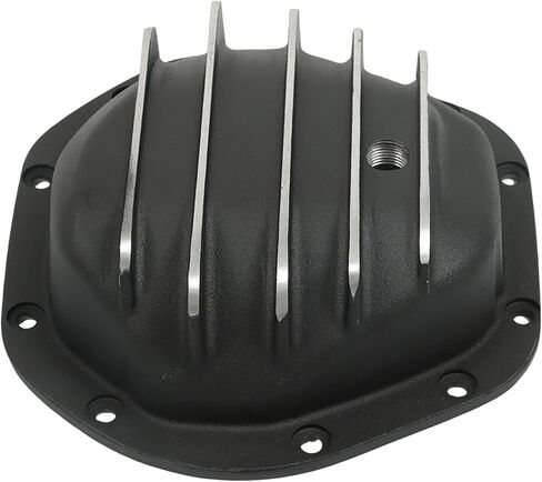 غطاء تفاضلي خلفي من الألومنيوم الأسود مع حشية واستبدال قابس التصريف لـ 44 10-Bolt SPC4909BKKIT in Kuwait