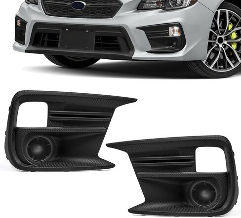 غطاء ضوء الضباب لملحقات Subaru WRX & WRX STI 2018-2021، إطار غطاء ضوء الضباب الأمامي المصد الأمامي بديل مباشر لإطار مصباح الضباب وجوانب الركاب والسائق 57731VA360 & 57731VA370 in Kuwait