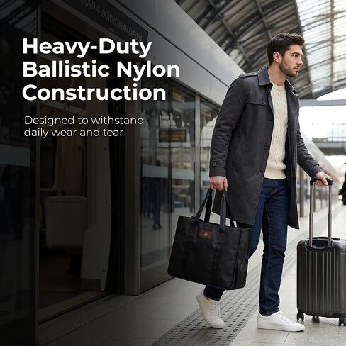 Live Well 360 Best Premium Gym Tote Bag Made from Ballistic Nylon - Multiple Compartments & Durable Material for Perfect Fitness and Athletic Tote Bag, Diaper Bag, Work Bag in Saudi Arabia