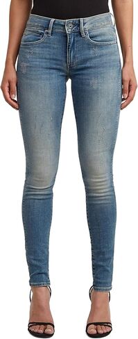 G-Star Raw womens dk aged 6553-89 Mid Zip Mid Skinny Jean in Saudi Arabia