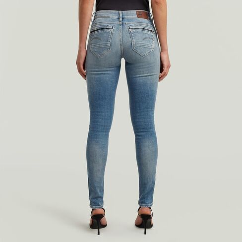G-Star Raw womens dk aged 6553-89 Mid Zip Mid Skinny Jean in Saudi Arabia