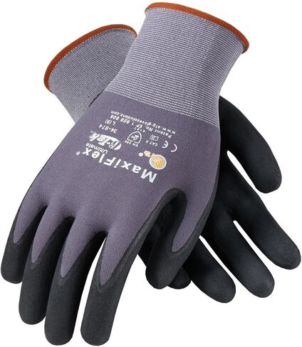 MaxiFlex 34-874 - Nylon Gloves with Nitrile Coated Micro Foam - Excellent Grip & Abrasion Resistance in Saudi Arabia