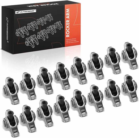 A-Premium 16Pcs Stainless Steel Engine Roller Rocker Arms with Needle Bearings Compatible with Chevy BBC 454, 1.8 Ratio, 7/16" Studs in Kuwait