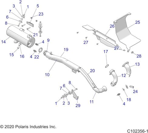 Polaris ATV Manifold Weld، قطعة OEM الأصلية 1263099، الكمية 1 in Kuwait