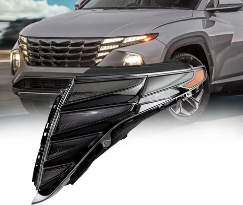 مجموعة مصابيح التشغيل النهارية لسيارة Hyundai Tucson 2022-2024 SEL، SE (تقليم أسود) LED DRL، الجوانب اليسرى واليمنى، 92207-CW010، 92208-CW010 /92207-N9160، 92208-N9160 in Saudi Arabia