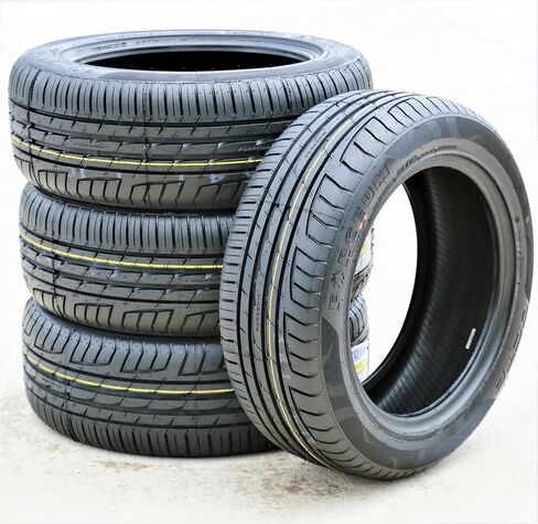 مجموعة من 4 (أربعة) إطارات شعاعية لأداء سيارة الركاب Forceum Octa لجميع المواسم - 215/55R17 215/55ZR17 215/55/17 215/55-17 نطاق تحميل 98 وات XL 4 طبقات BSW جدار جانبي أسود UTQG 400AA in Kuwait