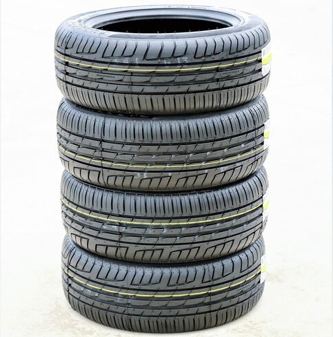 مجموعة من 4 (أربعة) إطارات شعاعية لأداء سيارة الركاب Forceum Octa لجميع المواسم - 215/55R17 215/55ZR17 215/55/17 215/55-17 نطاق تحميل 98 وات XL 4 طبقات BSW جدار جانبي أسود UTQG 400AA in Kuwait