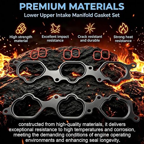 Sorello MS96790 Engine Intake Manifold Gasket Set Compatible with Toyota Highlander Avalon Camry Sienna Venza, for Lexus ES350 RX350 RX450h 3.5L V6 Replace MS19675 in Kuwait