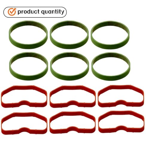 079129717B Upper & Lower Intake Manifold Gasket Set - 12 Pcs - Compatible with Audi 3.0T S4 S5 A6 A7 A8 Q5 Q7 SQ5 (2009-2019) - Replaces OE#079129717D in Kuwait