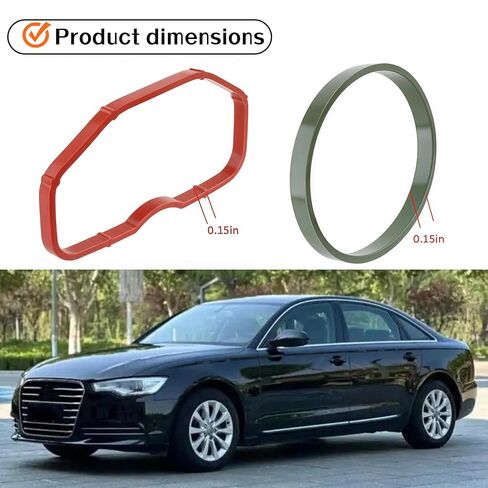 079129717B Upper & Lower Intake Manifold Gasket Set - 12 Pcs - Compatible with Audi 3.0T S4 S5 A6 A7 A8 Q5 Q7 SQ5 (2009-2019) - Replaces OE#079129717D in Kuwait