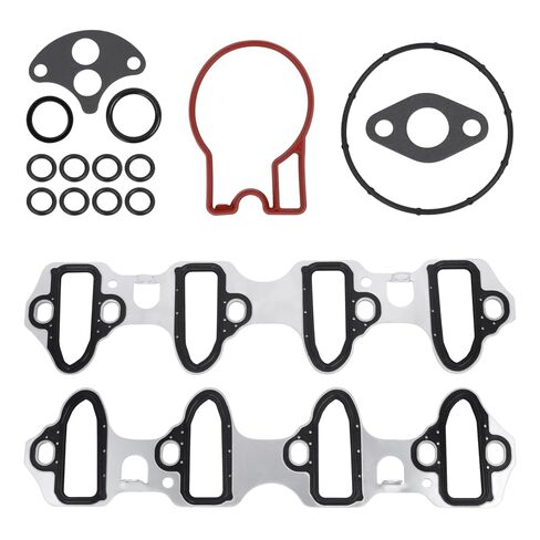 2PCS MS98016T Intake Manifold Gasket, Compatible with Chevy Siliverado Express Avalanche Suburban Trailblazer Tahoe Colorado GMC Sierra Savana Envoy Envoy Hummer H2 H3 Isuzu Ascender in Kuwait