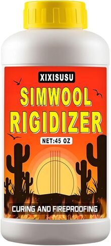 Rigidizer for Ceramic Fiber, Rigidizers, Coating for Forges, Kilns & Foundry Furnace - Prevents Fiber Erosion & Airflow Damage Refractory Fireproof Insulation Surface Coating (45 oz) in Kuwait