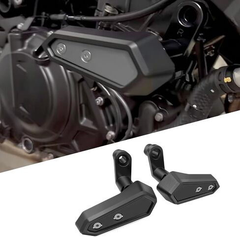 من أجل مزيل 400 500 SE eliminator 400 500 se 2025 2024 2023 2022 2021 ملحقات إطار جديد منزلق إطار محرك دراجة نارية مضاد للسقوط، وسادة مضادة للسقوط، إطار محرك منزلق مضاد للسقوط (أسود) in Kuwait
