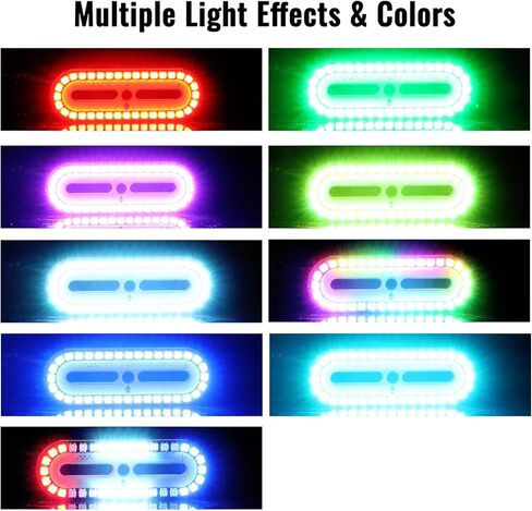 GLOBACT RC LED Light Bar Roof Lamp Headlight Tail Light Bumper Light Police Lights Kit for Traxxas Axial Losi HPI Redcat RC Truck Crawler Universal Parts (36 LEDs) in Kuwait