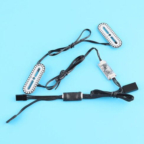 GLOBACT RC LED Light Bar Roof Lamp Headlight Tail Light Bumper Light Police Lights Kit for Traxxas Axial Losi HPI Redcat RC Truck Crawler Universal Parts (36 LEDs) in Kuwait