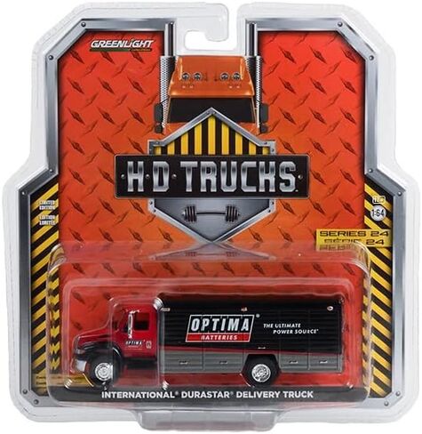 Greenlight 33240-C H.D. Trucks Series 24 - International Durastar 4400 Delivery Truck - Optima Batteries 1:64 Scale Diecast in Kuwait