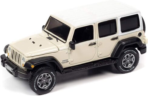 2018 Wrangler JK Unlimited Sport Gobi Beige مع قمة بيضاء وخطوط بيضاء Ltd Ed 10240 قطعة 1/64 Diecast نموذج سيارة من Autoworld 64282-AWSP054 B in Kuwait