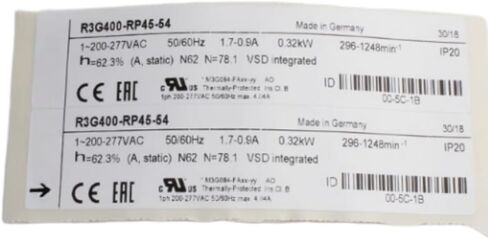R3G400-RP45-54 220-277V 1.7 / 0.9A 0.32KW 296 / 248 دورة في الدقيقة مروحة تبريد 400 مم in Kuwait