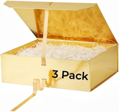 GoooodGift Pink Gift Box with Ribbon 1 Pcs 8x7X3.3 Inch Small Gift Box with Lid Magnetic Closure Rectangle Collapsible Luxury Gift Boxes for Mother's Day、Birthdays、Shredded Paper Filler in Saudi Arabia