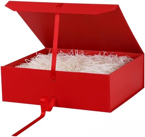 GoooodGift Pink Gift Box with Ribbon 1 Pcs 8x7X3.3 Inch Small Gift Box with Lid Magnetic Closure Rectangle Collapsible Luxury Gift Boxes for Mother's Day、Birthdays、Shredded Paper Filler in Saudi Arabia