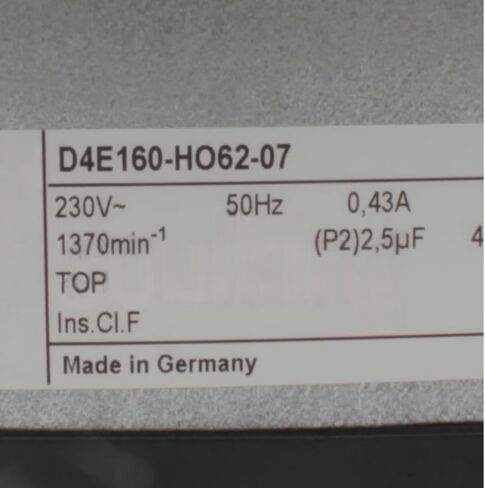 D4E160-HO62-07 230V 0.43A 1370RPM مروحة تبريد in Kuwait