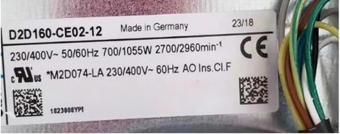 D2D160-CE02-12 230/400 فولت 700/1055 وات 2700/2960 دورة في الدقيقة مروحة تبريد 160 مم in Kuwait