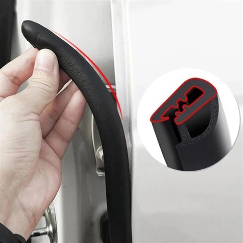 Car Door Edge Weatherstrip B Pillar Car Seal Strip Waterproof Anti-Scratch Protector Rubber Soundproof Dustproof Sealing in Kuwait