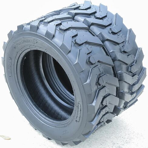 Set of 2 (TWO) Forerunner SKS-5 Industrial Skid Steer All-Season Tires-27X10.50-15 27X10.50X15 Load Range 6-Ply BSW Black Side Wall in Kuwait