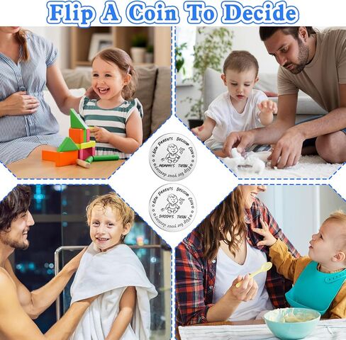 Funny Decision Coin For New Parents, Double Sided Pregnancy Gift, Novelty Decision Coin, for First Time Mom Dad, Baby Shower, Festival, Present for Couples, Expecting Mother in Kuwait