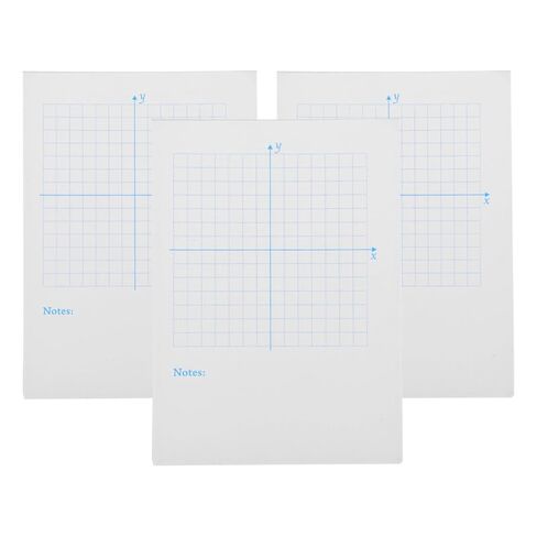 3pcs Blue Vertical Xy Coordinate Graph Paper Notebooks, 1/4 Inch Squared Paper for Math Practice, Classroom Homework, Student and Teacher Use in Kuwait