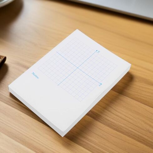 Yardwe Math Graph Paper Notebook 3pcs, Blue Xy Coordinate Grid Pads, Letter Size Perforated Sheets for School, Office, and Math Teaching Tools in Kuwait