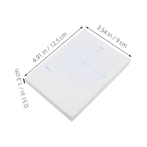 Gadpiparty 3pcs Graphing Notebook Set Xy Coordinate Grid Paper, Blue Vertical Layout, Reusable Math Graph Notepad for Classroom and Homeschool Teaching in Kuwait