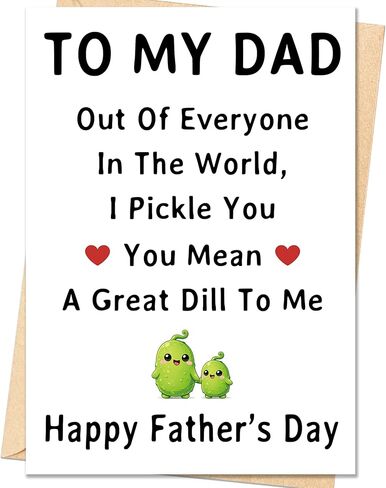 IDU Fathers Day Card Gifts, Dog Dad Fathers Day Card Gift, Dog Dad Gifts for Men Husband, Happy Father's Day Cards Decorations from Dog with Envelope in Kuwait