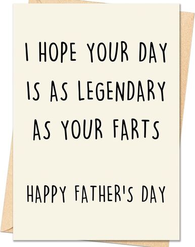 IDU Fathers Day Card Gifts, Dog Dad Fathers Day Card Gift, Dog Dad Gifts for Men Husband, Happy Father's Day Cards Decorations from Dog with Envelope in Kuwait