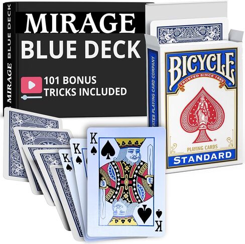 خدعة Ted's Sterling Magic Rider Back Mirage Deck (Super Svengali) (ظهر أزرق، أي بطاقة قوة) in Kuwait