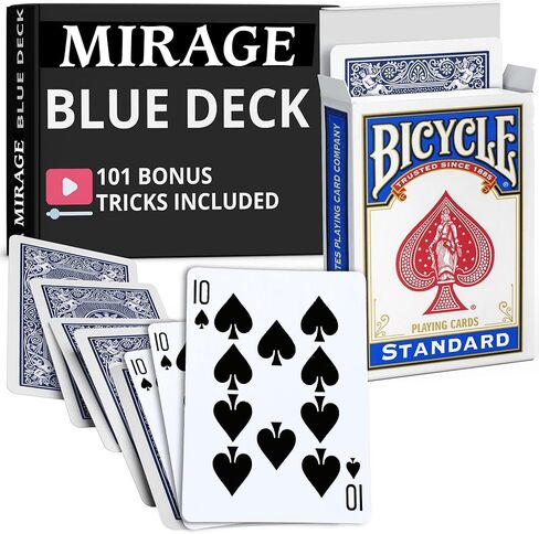 خدعة Ted's Sterling Magic Rider Back Mirage Deck (Super Svengali) (ظهر أزرق، أي بطاقة قوة) in Kuwait