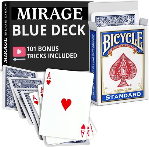 خدعة Ted's Sterling Magic Rider Back Mirage Deck (Super Svengali) (ظهر أزرق، أي بطاقة قوة) in Kuwait