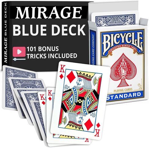 خدعة Ted's Sterling Magic Rider Back Mirage Deck (Super Svengali) (ظهر أزرق، أي بطاقة قوة) in Kuwait