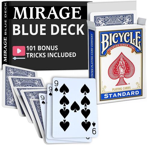 خدعة Ted's Sterling Magic Rider Back Mirage Deck (Super Svengali) (ظهر أزرق، أي بطاقة قوة) in Kuwait