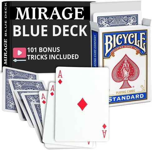 خدعة Ted's Sterling Magic Rider Back Mirage Deck (Super Svengali) (ظهر أزرق، أي بطاقة قوة) in Kuwait