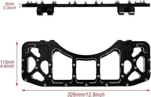 Front FloorBoards MX Style Driver Stretched Footrest Offroad Foot Pegs Fit for Harley Touring Road King Street Road Glide FLH FLD Softail Black in Kuwait