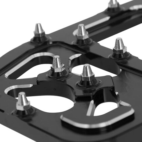 Front FloorBoards MX Style Driver Stretched Footrest Offroad Foot Pegs Fit for Harley Touring Road King Street Road Glide FLH FLD Softail Black in Kuwait